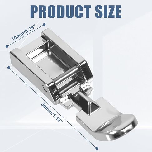 Zipper Foot Zipper Presser Foot Compatible with Snap on Singer, Brother, Janome, Juki, Babylock, Elna, Kenmore, White, Necchi, Simplicity, Euro-Pro, New Home, and More Sewing Machines in Kuwait