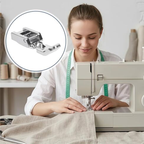 Zipper Foot Zipper Presser Foot Compatible with Snap on Singer, Brother, Janome, Juki, Babylock, Elna, Kenmore, White, Necchi, Simplicity, Euro-Pro, New Home, and More Sewing Machines in Kuwait