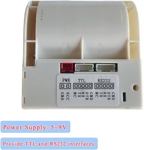 White 58mm Embedded Thermal Bill Printer RS232/TTL Micro Panel Ticket Thermal Receipt Serial Printer Module 5 to 9V in Kuwait