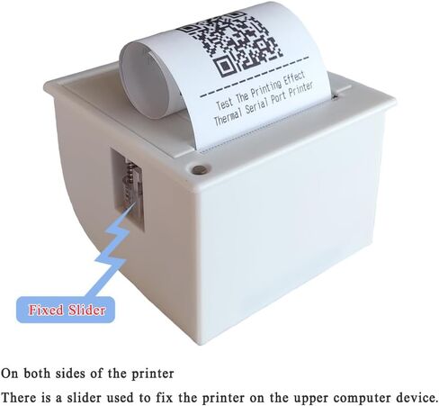 White 58mm Embedded Thermal Bill Printer RS232/TTL Micro Panel Ticket Thermal Receipt Serial Printer Module 5 to 9V in Kuwait