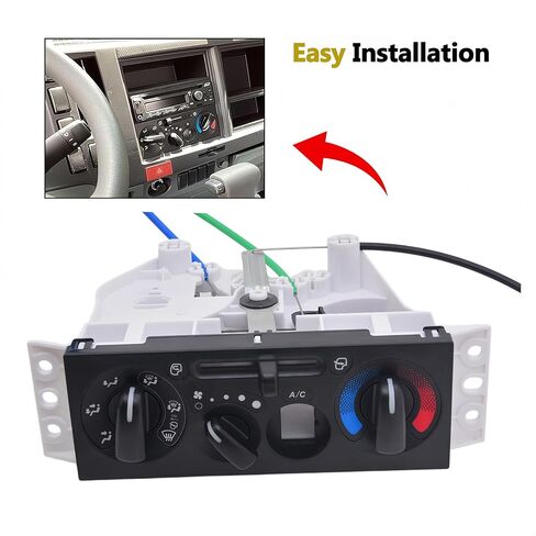 89803-73654 Heater & Air Conditioning Controller Switch Panel, AC Climate Control Assembly Compatible with Isuzu NPR NQR 2008-2022 in Kuwait