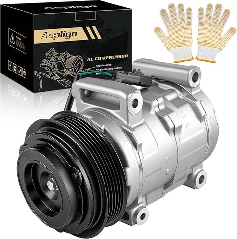 A/C Compressor with Clutch Compatible with Dodge Grand Caravan 2011-2020, Journey 2011-2019, Avenger 2011-2014, for Chrysler Town & Country 2011-2016,for Chrysler 200, Ram C/V, CO 30015C, 98320 in Kuwait