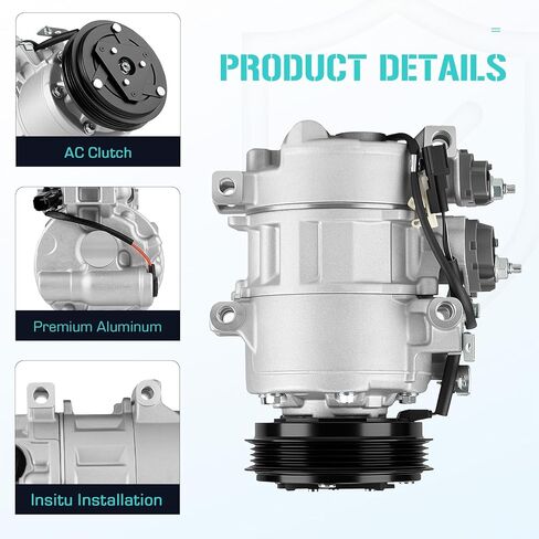 ضاغط تيار متردد مع قابض مناسب لسيارة Ford Focus 2L 2014 2015 2016 2017 2018، استبدال CO 29190C، استبدال سيارات تكييف الهواء in Kuwait
