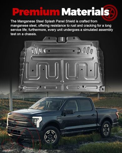 ML3Z-7222-D درع دفقة المحرك من الفولاذ المنغنيز متوافق مع 2015-2020 F150 درع دفقة المحرك الأمامي تحت الغطاء ترقية in Kuwait