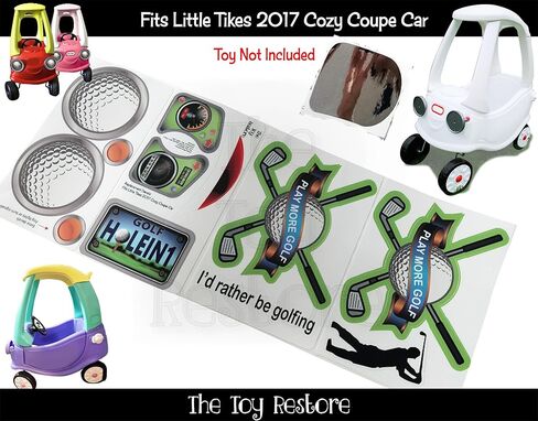 ملصقات بديلة من Toy Restore تناسب عربة الجولف Cosy Coupe Car من Little Tikes 2017 in Kuwait