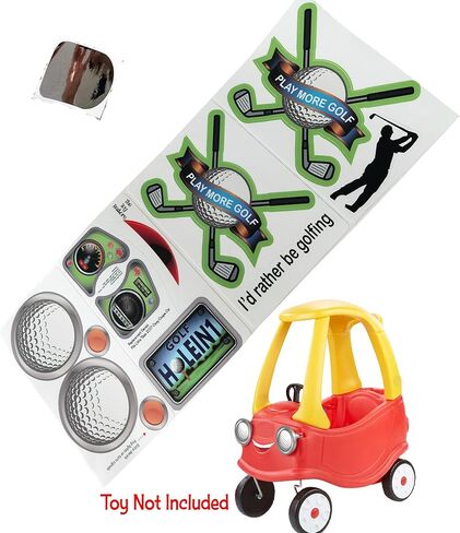 ملصقات بديلة من Toy Restore تناسب عربة الجولف Cosy Coupe Car من Little Tikes 2017 in Kuwait