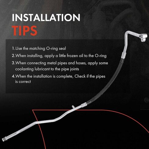 A-Premium A/C Suction Hose Assembly Compatible with Cadillac CTS, 2008-2014, 2.0L 3.0L 3.6L, Compressor to Evap in Kuwait