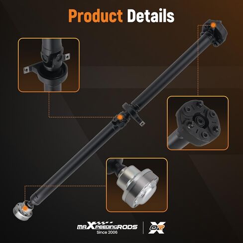 مجموعة عمود الدفع الخلفي Maxpeedingrods 57.579 بوصة لسيارات BMW 525xi 530xi 528i 535i 2006-2010 AWD Auto Trans استبدال #26107557158 in Kuwait