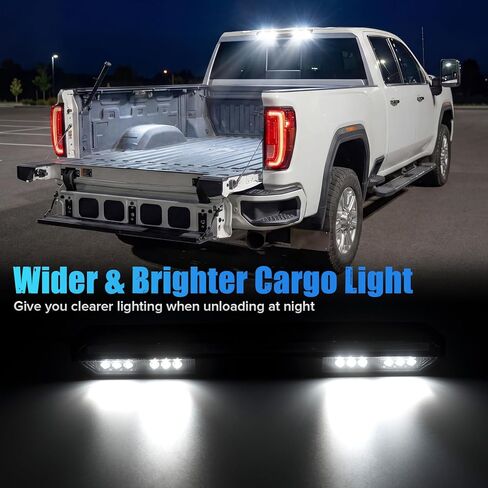 LED Third Brake Light Compatible with Silverado Sierra 1500 2019-2026 2500HD 3500HD 2020-2026 Silverado 1500LD/Sierra1500 Limited 2022 3rd Brake Cargo Lamp Clear Lens（Fits Without Camera Only） in Kuwait