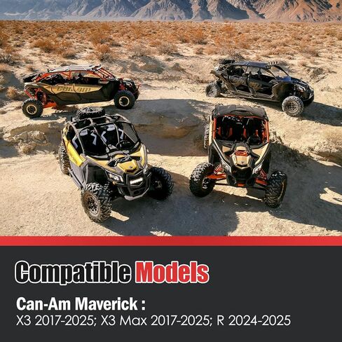 زوج واحد من مجموعة وسائد المقعد الجانبية متوافقة مع موديلات Can-Am Maverick X3 (2017-2025)، وX3 Max (2017-2025)، وMaverick R (2024-2025) - وسادة جانبية ناعمة من إسفنج البولي يوريثان in Kuwait