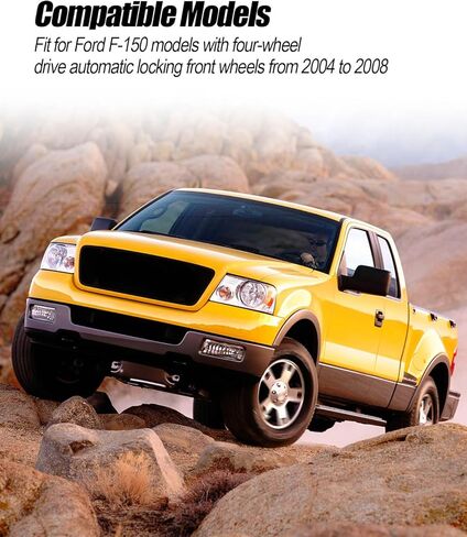 Front Locking Hub Vacuum Line Fit for Ford F-150 Models with 4WD Auto Locking Front Hubs From 2004-2008 Replace 7L3Z-7A785-A 926-466 5L3Z-7A785-A 5L3Z-7A785-AC 5L3Z-7A785-AB in Kuwait