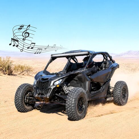 أغطية مكبرات الصوت الأمامية ALMULOO UTV X3، وأغطية مكبرات الصوت ولوحات أجهزة القياس مقاس 6.5 بوصة المتوافقة مع ملحقات حاوية نظام الصوت Can Am Maverick X3/ X3 Max/DS Turbo R 2017-2025 in Kuwait