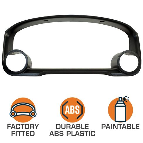جراب قياس مزدوج أسود GlowShift متوافق مع Honda Accord 1998-2002 - بلاستيك ABS - مثبت (2) 2-1/16 بوصة (52 مم) على إطار مجموعة السيارة in Kuwait