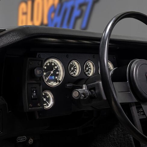 GlowShift 6-Gauge Cluster Dash Panel Pod Fits 3rd Gen Chevy Camaro 1982-1989 - Factory Replacement - Mounts (2) 3-3/8" & (4) 2-1/16" Gauges - Includes Turn Signals, Check Engine & High Beam Indicators in Kuwait