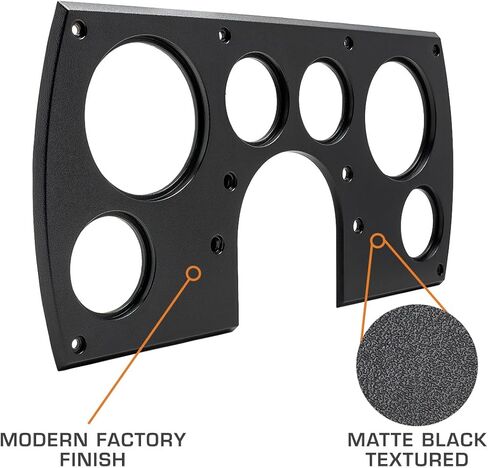 GlowShift 6-Gauge Cluster Dash Panel Pod Fits 3rd Gen Chevy Camaro 1982-1989 - Factory Replacement - Mounts (2) 3-3/8" & (4) 2-1/16" Gauges - Includes Turn Signals, Check Engine & High Beam Indicators in Kuwait