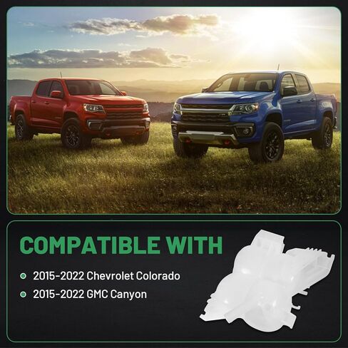 Engine Coolant Overflow Recovery Reservoir Tank with Cap Compatible with 2015-2022 Chevrolet Colorado & GMC Canyon, Replace 84388367 23144522 GM3014186 in Kuwait