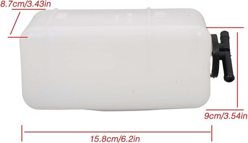 Coolant Overflow Reservoir Radiator Coolant Tank Bottle with 2 Tubes 37410-88603 Replacement for Kubota L3408 L4508 L2800 L3400 L3700SU B2301 B2601 in Kuwait