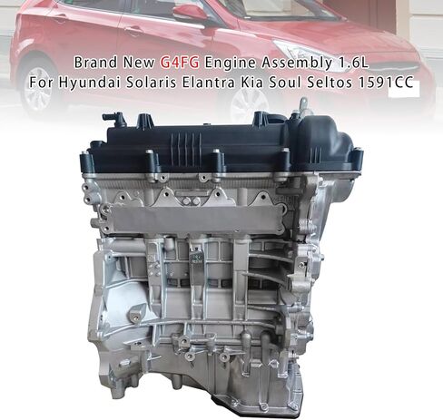 مجموعة محرك G4FG كتلة طويلة 1.6L لسيارة Hyundai Accent Veloster Solaris، لكيا ريو سول Seltos 1591CC 2012-2017 نماذج مختارة in Kuwait