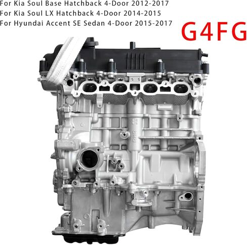 مجموعة محرك G4FG كتلة طويلة 1.6L لسيارة Hyundai Accent Veloster Solaris، لكيا ريو سول Seltos 1591CC 2012-2017 نماذج مختارة in Kuwait