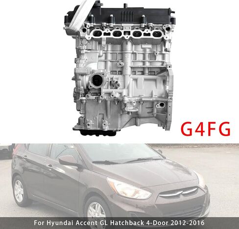 مجموعة محرك G4FG كتلة طويلة 1.6L لسيارة Hyundai Accent Veloster Solaris، لكيا ريو سول Seltos 1591CC 2012-2017 نماذج مختارة in Kuwait