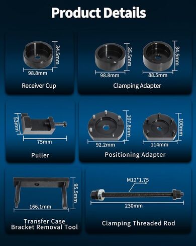 DPTOOL Transmission Rubber Mount Bushing Removal Installation Tool Kit Transfer Case Gearbox Install Tool Set for BMW X1 X3 X5 X6, 22316864675, 22324089252, 22114088520, 2231675404088, 22316751760 in Kuwait