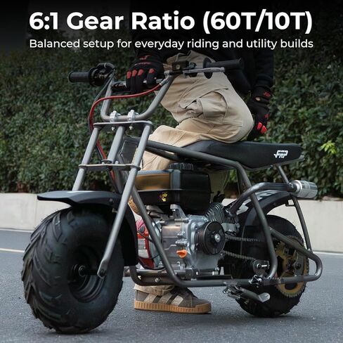 420 Chain Sprocket Kit 60T for GMB100 Mini Bike - Heavy Duty 5/8" Bore Clutch 10T Drive Set in Kuwait