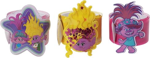 LUV HER Trolls 3 أساور صفعة للفتيات - سوار معصم ممتع يتميز بترولز - مقاس قابل للتعديل - هدية أو هدية لحفلة عيد الميلاد - للأعمار من 3 سنوات فما فوق in Kuwait