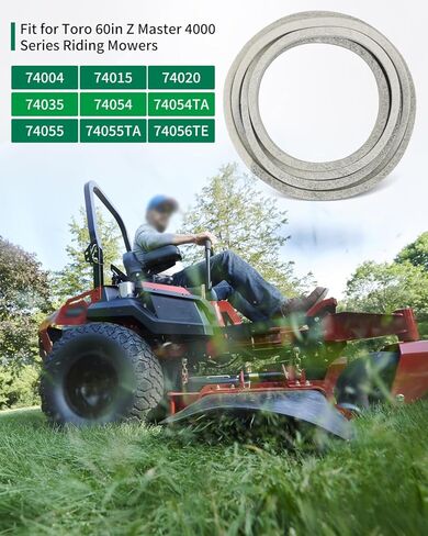 144-0357 Deck Drive V-Belt Fit for Toro 60in Z Master 4000 Series Riding Mowers 74004 74015 74020 74035 74054 74054TA 74055 74055TA 74056TE in Kuwait