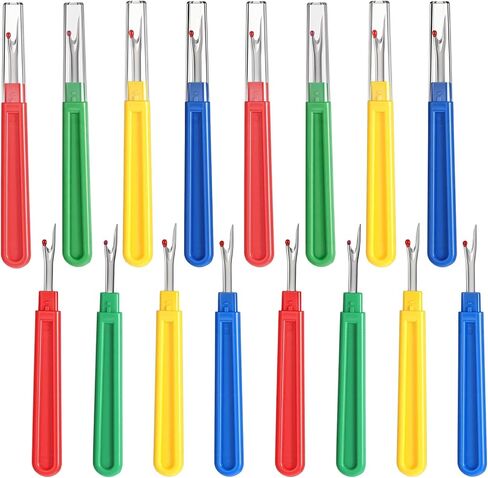HJZHII 16Pcs Sewing Seam Ripper, Sewing Thread Removing Seams Rippers Kit Removing Unwanted Hems and Seams Small Thread Cutter for Crafting Handy Embroidery Removing Tools Scissors Unpicker in Kuwait