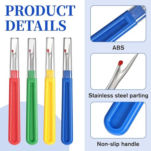 HJZHII 16Pcs Sewing Seam Ripper, Sewing Thread Removing Seams Rippers Kit Removing Unwanted Hems and Seams Small Thread Cutter for Crafting Handy Embroidery Removing Tools Scissors Unpicker in Kuwait