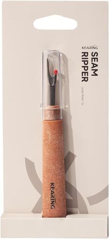 KEARING Seam Ripper Pro - أداة إزالة الغرز الحادة مقاس 5 بوصات مع غطاء أمان واقٍ - أداة إزالة الخيوط لحماية القماش - ملحق الخياطة الأساسي لتمزيق الدرزات وإزالة علامات الملابس in Kuwait