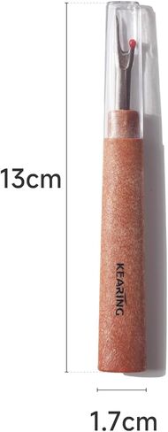 KEARING Seam Ripper Pro - أداة إزالة الغرز الحادة مقاس 5 بوصات مع غطاء أمان واقٍ - أداة إزالة الخيوط لحماية القماش - ملحق الخياطة الأساسي لتمزيق الدرزات وإزالة علامات الملابس in Kuwait