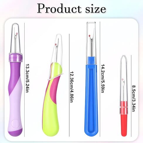 4 Pack Seam Ripper Tool Sewing Thread Stitch Ripper Handy Thread Remover Supplies Thread Threadripper Embroidery Accessories Notions for DIY Hand Crafting Quilting Cross Knitting in Kuwait