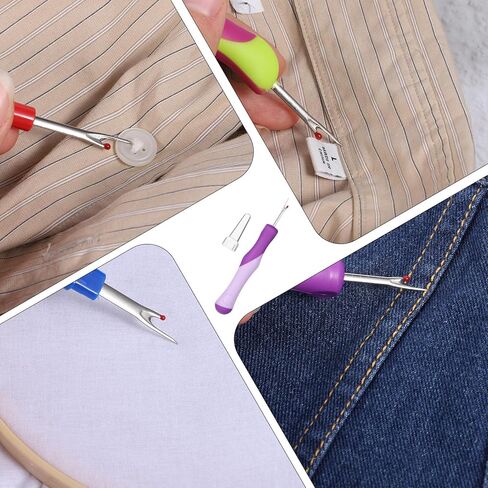 4 Pack Seam Ripper Tool Sewing Thread Stitch Ripper Handy Thread Remover Supplies Thread Threadripper Embroidery Accessories Notions for DIY Hand Crafting Quilting Cross Knitting in Kuwait