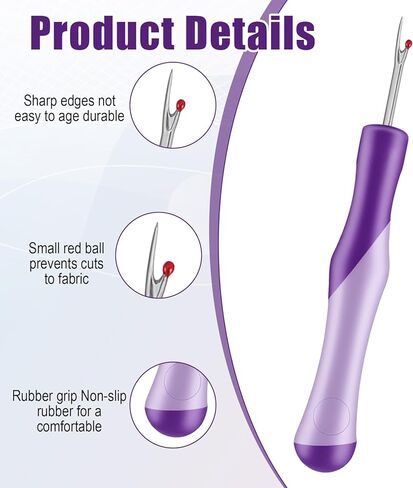 Seam Ripper, Needle and Thread Seam Rippers, Seam' Ripper and Thread Remover, Stitch Remover Unpicker Tool, for Hand Sewing, Crafts and Knitting Seam' Removers in Kuwait