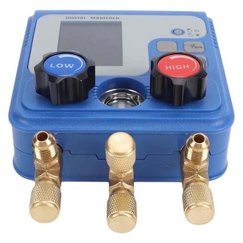 مقياس مشعب رقمي مزدوج من JTLB، عداد مشعب تيار متردد HVAC مع شاشة عرض ملونة 3 منافذ لـ 94 مبردًا R410A R32 R1234yf R134a اختبار درجة حرارة الضغط in Kuwait