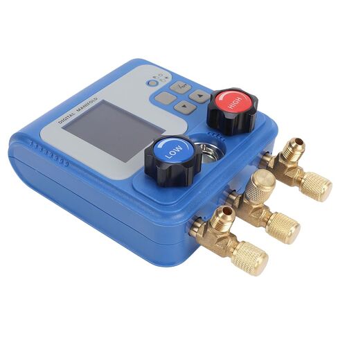 مقياس مشعب رقمي مزدوج من JTLB، عداد مشعب تيار متردد HVAC مع شاشة عرض ملونة 3 منافذ لـ 94 مبردًا R410A R32 R1234yf R134a اختبار درجة حرارة الضغط in Kuwait