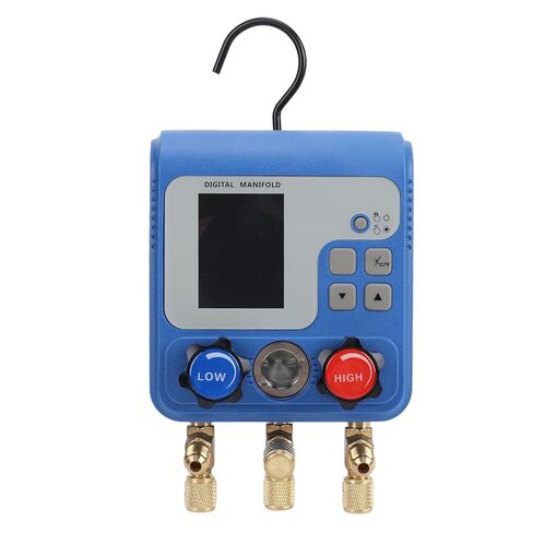 مقياس مشعب رقمي مزدوج من JTLB، عداد مشعب تيار متردد HVAC مع شاشة عرض ملونة 3 منافذ لـ 94 مبردًا R410A R32 R1234yf R134a اختبار درجة حرارة الضغط in Kuwait