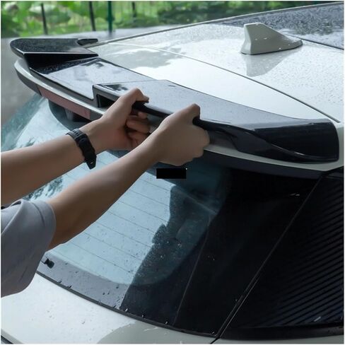 Compatible with BYD Dolphin/Atto 1/EA1 2025 + Car Rear Trunk Roof Spoiler Plate Fixed Wind Tail Wing Cover Protector Decoration Accessories in Kuwait