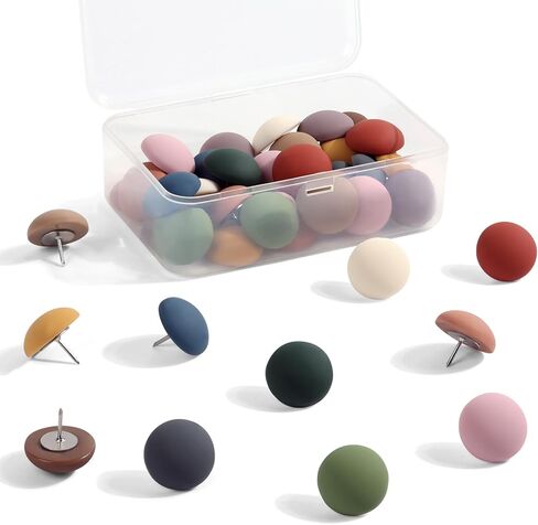 30Pcs Cute Decorative Push Pins, Bulletin Board Tacks, Cork Board Thumbtacks for Office or Home in Kuwait