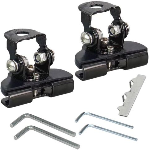 DSkoiph 2x LED Light Bar Mounting Bracket Adjustable Vehicle Pillar Hood Lighting Mount Clamp Holder with Hex Wrenches Metal Structure Bracket Column Universal Car Accessories in Kuwait