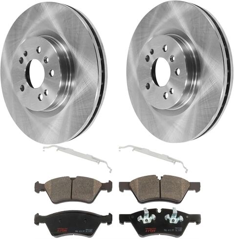 Replacement Brake Disc and Pad Kit (Front, 2-Wheel Set) Compatible with Mercedes-Benz ML320, GL320, R320 V6 Diesel (3.0L) in Kuwait