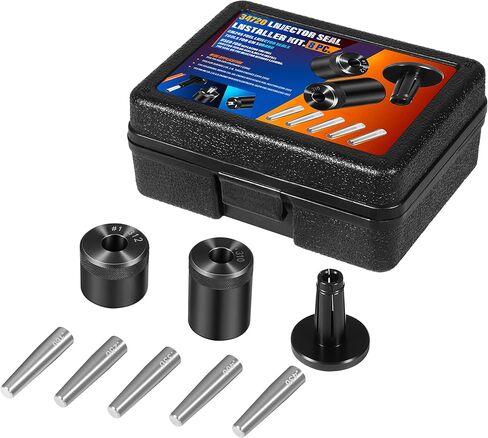 34720 Injector Seal Installer Kit 8Pcs - Perfectly Compatible with Ford GM Subaru Engines and More, Fuel Injector Teflon Seal Installation Tool Set with Storage Case in Kuwait