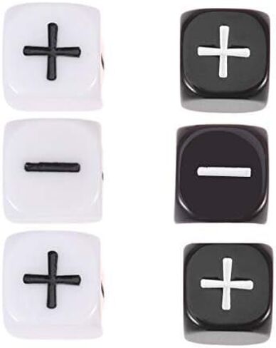 Toyvian Teacher Dice Set Math Operation Calculation Dice Minus Sign Plus Sign Dice Toys for Kids Classroom Teaching Supplies Bar Game Prop 6pcs in Kuwait