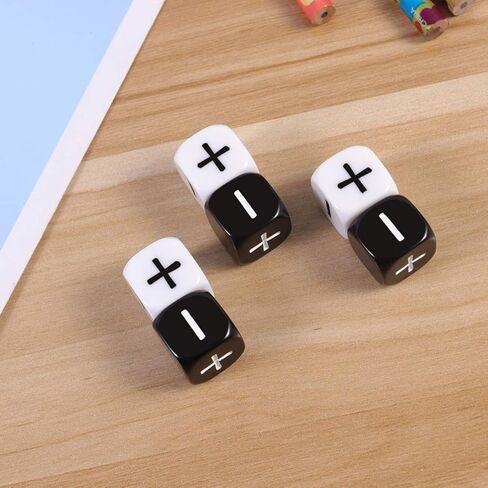 Toyvian Teacher Dice Set Math Operation Calculation Dice Minus Sign Plus Sign Dice Toys for Kids Classroom Teaching Supplies Bar Game Prop 6pcs in Kuwait
