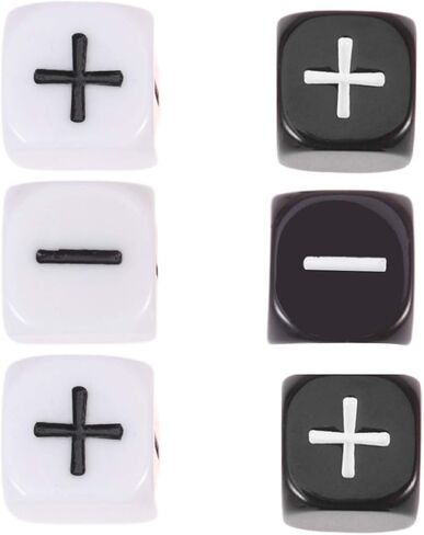 Toyvian Teacher Dice Set Math Operation Calculation Dice Minus Sign Plus Sign Dice Toys for Kids Classroom Teaching Supplies Bar Game Prop 6pcs in Kuwait