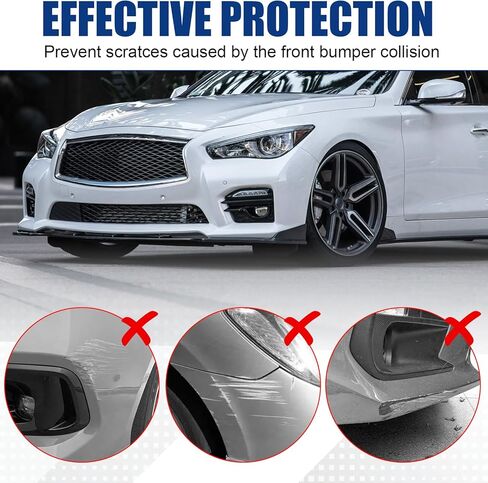 مناسب للشفة الأمامية المصد الأمامي لإنفينيتي Q50 (قاعدة 2018-2025 Q50L وزخارف ممتازة)-3 قطعة ABS مجموعة هيكل الذقن الهوائية طراز OEM in Kuwait