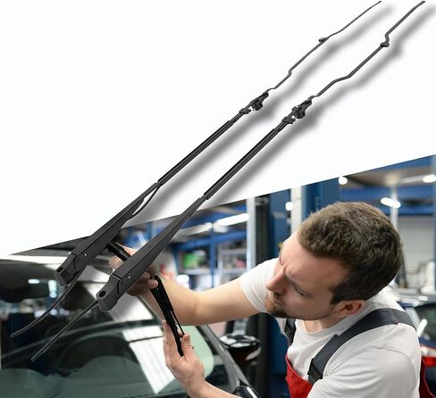 602-5407 602-5408 1 Pair Front Windshield Wiper Arm Kit Noiseless Rust Protection Fits Compatible with Kenworth 2000-2006 W900 Pantograph Style Replaces OE 1120000BWS 1020000BWS in Kuwait