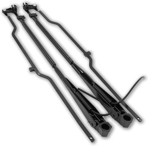 602-5407 602-5408 1 Pair Front Windshield Wiper Arm Kit Noiseless Rust Protection Fits Compatible with Kenworth 2000-2006 W900 Pantograph Style Replaces OE 1120000BWS 1020000BWS in Kuwait