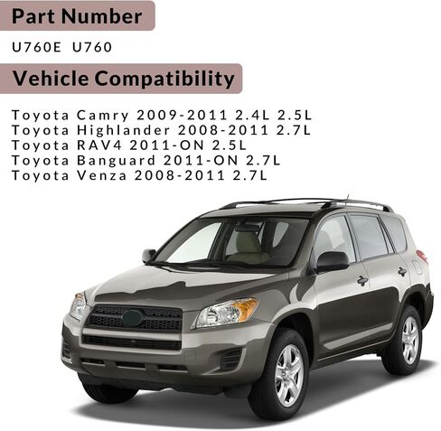 U760E U760 Transmission Valve Body With Solenoid Compatible with Toyota Camry Highlander RAV4 2.4/2.5/2.7L 08-up in Kuwait